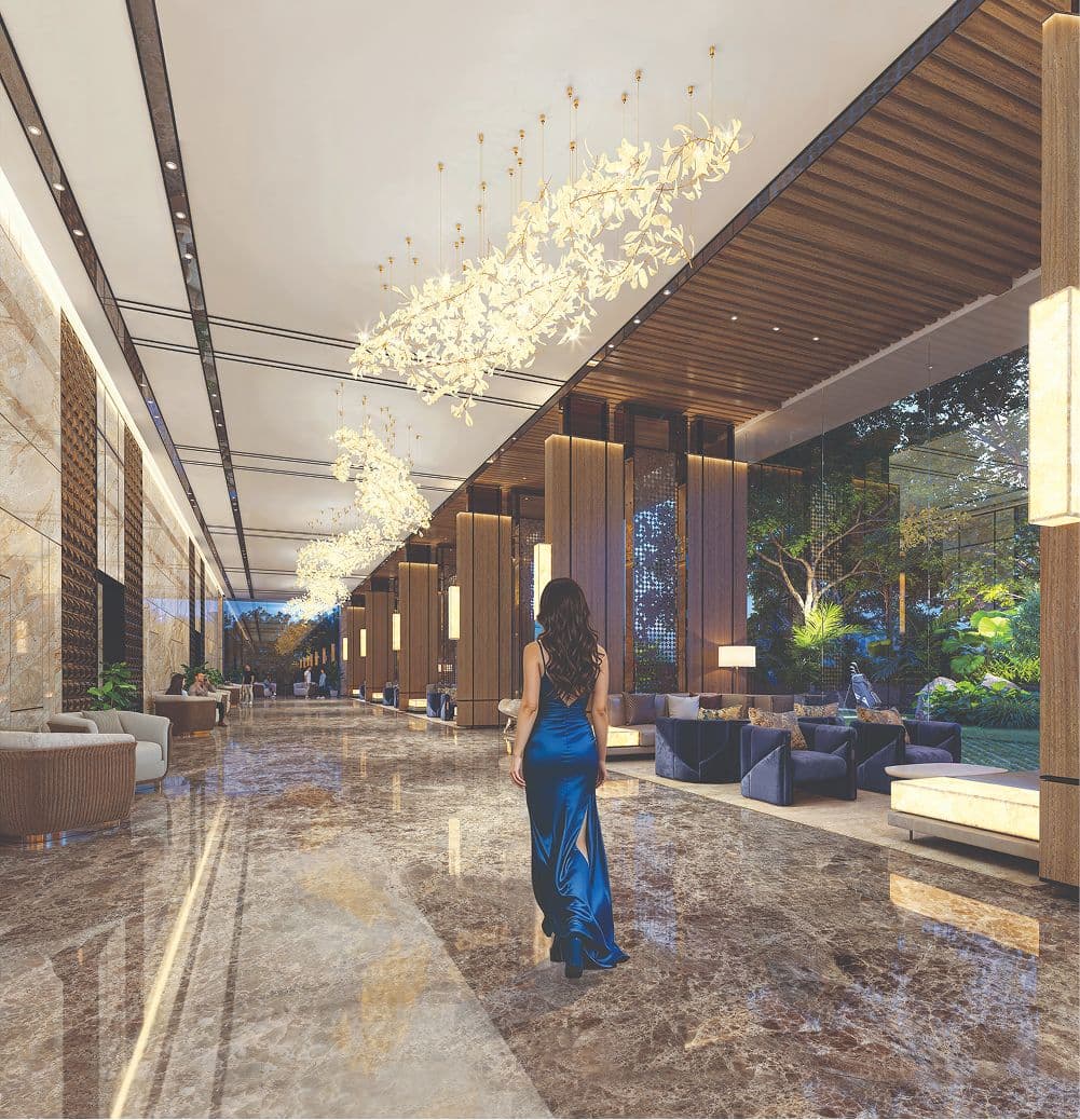 21,000 sq.ft. Grand Entrance Lobby